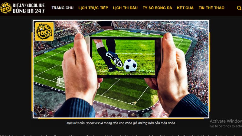 Socolive | Xem trực tiếp bóng đá hôm nay chất lượng hình ảnh full HD